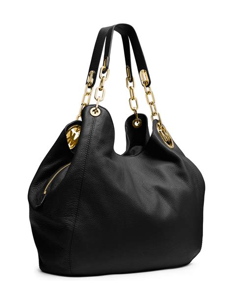 michael kors fulton chain shoulder bag|Michael Kors canvas shoulder bag.